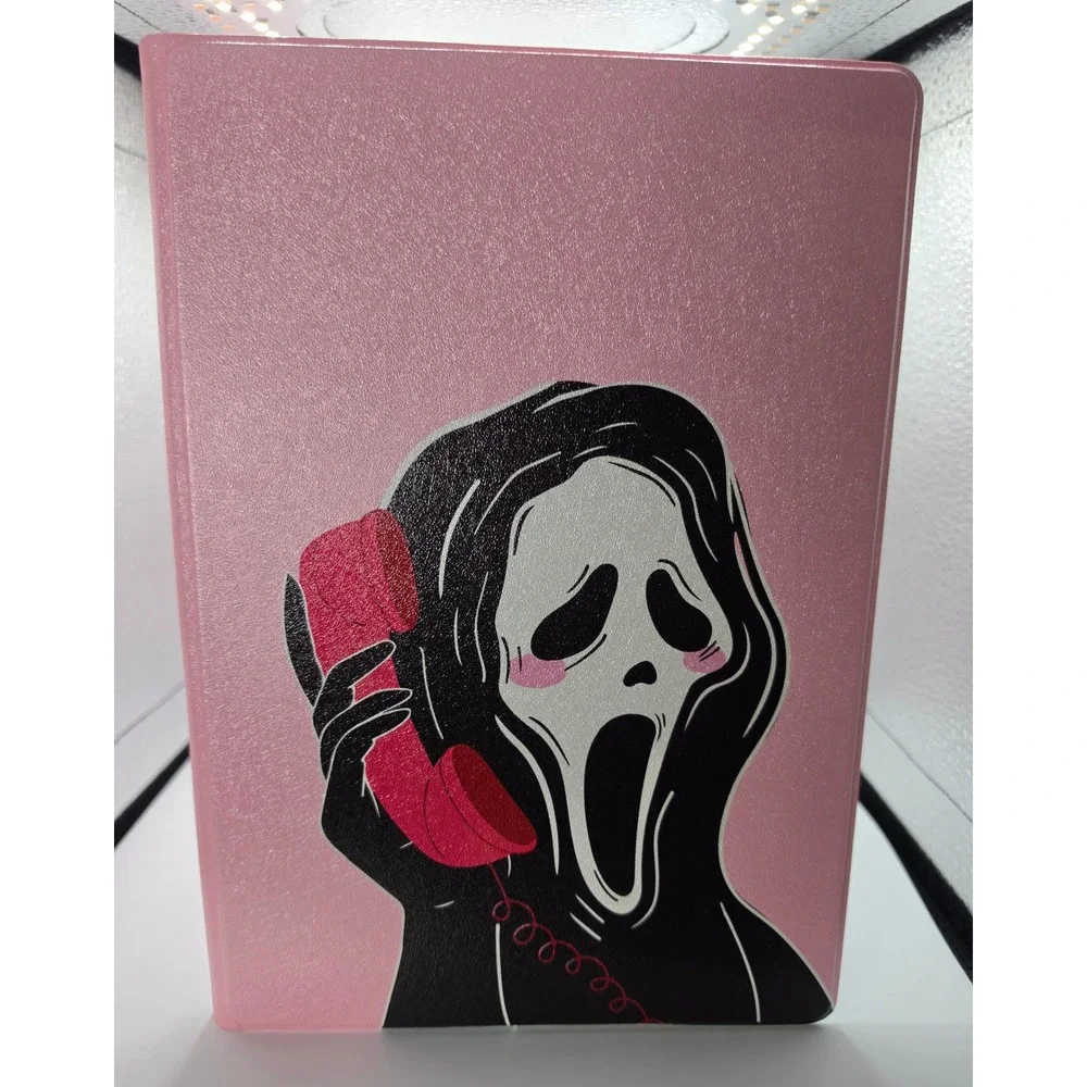 Pink‎ Ghostface Scream Horror Tablet Folio Case with Stylus Holder 10x6.5 Inch